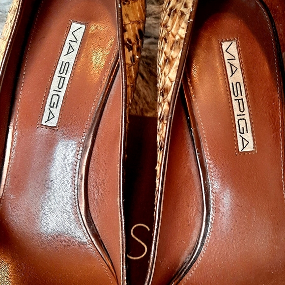 Via Spiga Python Heels 9.5 M WITH BOX - Picture 3 of 9